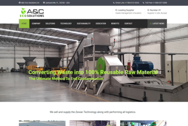 A&C Eco Solutions AA Website Design | Kelly Advantage A&C Eco Solutions AA waste management website design by Kelly Advantage