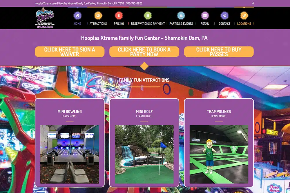 Indoor Amusement Park Website Designer Jacksonville FL | Kelly Advantage Indoor amusement park website designer Jacksonville FL for family entertainment centers