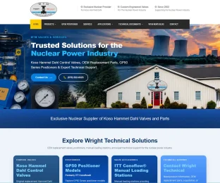 Nuclear power industry website designer Jacksonville FL for energy and technical companies